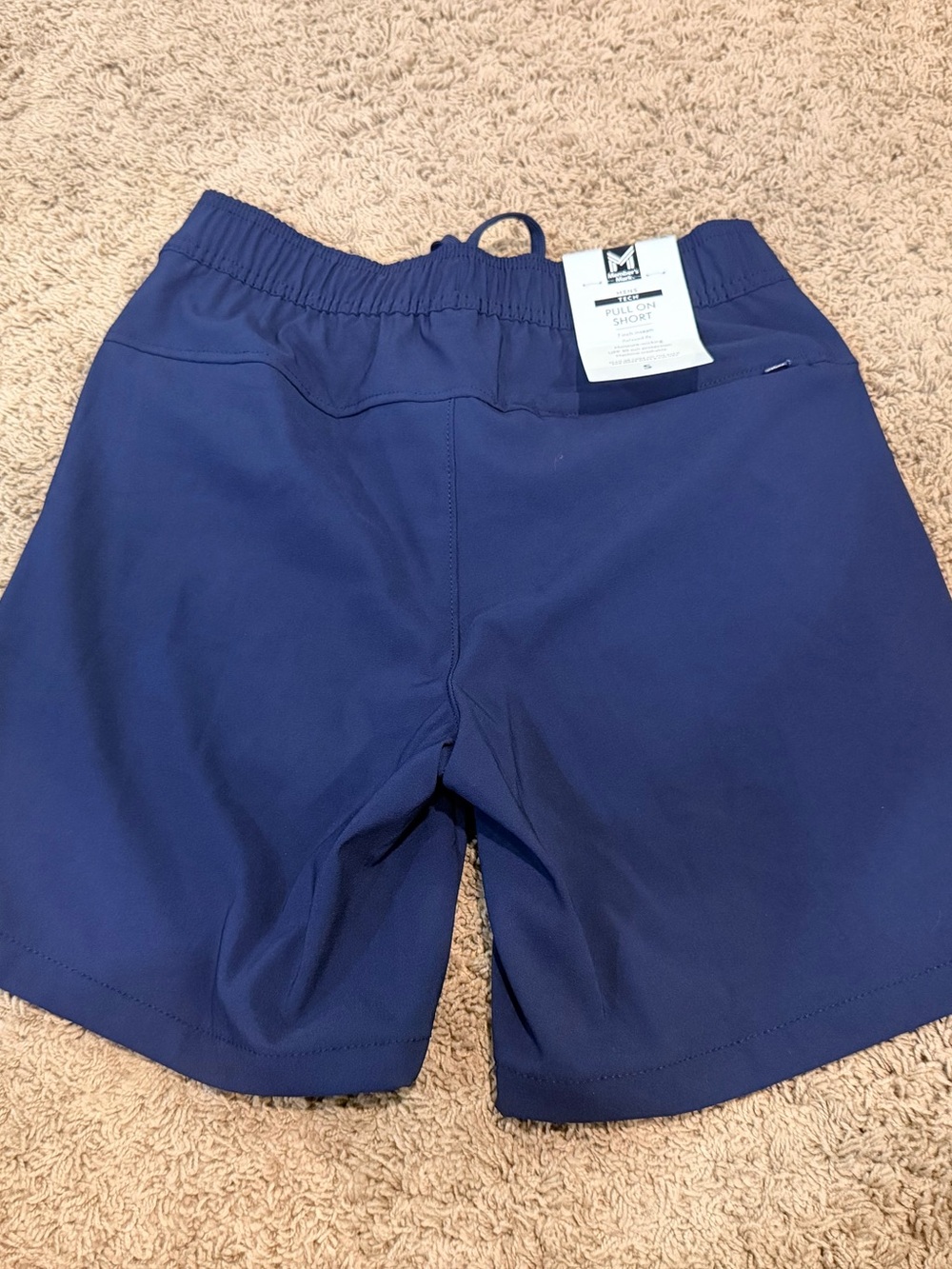 Members Mark Tech Shorts New with tags Size Small Blue